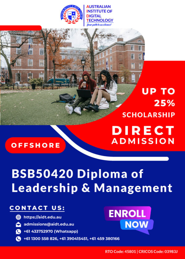 BSB50420 Diploma of Leadership and Management