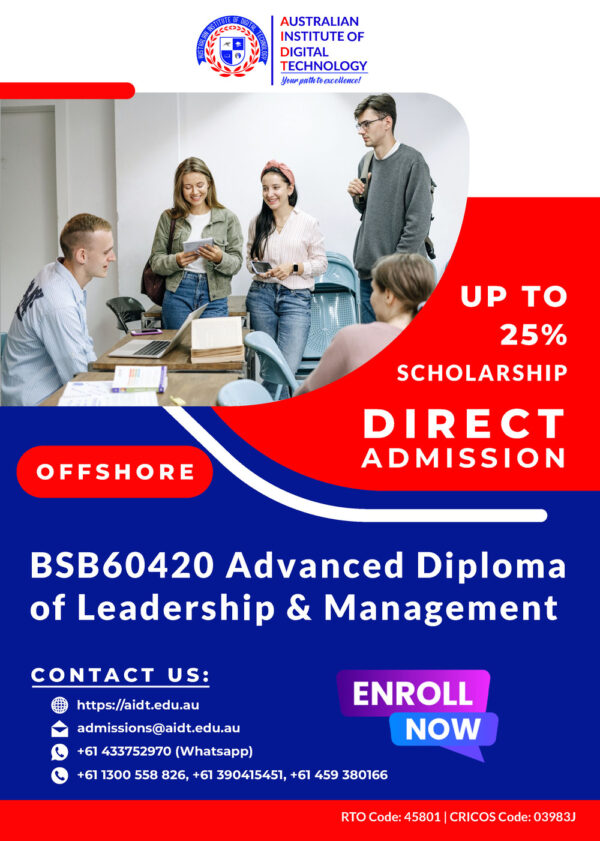 BSB60420 Advanced Diploma of Leadership & Management