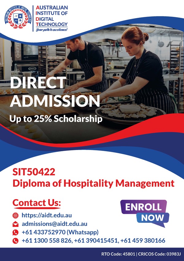 SIT50422 Diploma of Hospitality Management